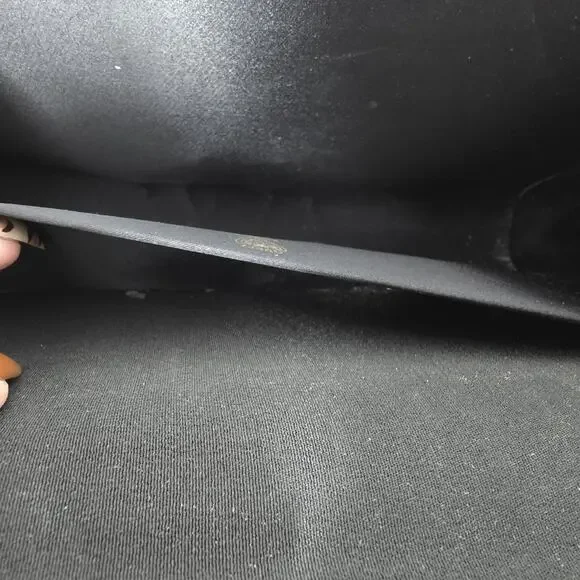 Vintage 70s Gucci Blondie GG Canvas Purse Clutch Brass Chain Made in Italy Black - Picture 13 of 14